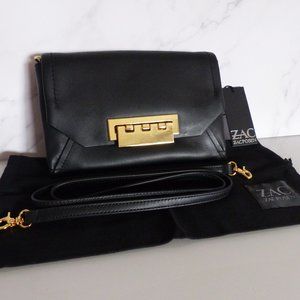 ZAC POSEN Leather Crossbody Clutch